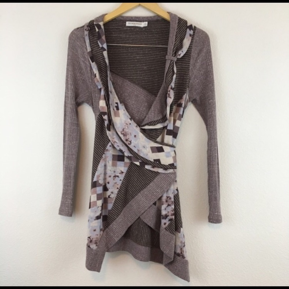 Pilcro and the Letterpress wrap around cardigan